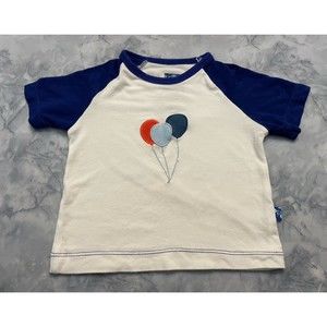 Kickee Pants Bamboo Balloons Baby Boy Shirt, Size 0-3 months, Size Newborn